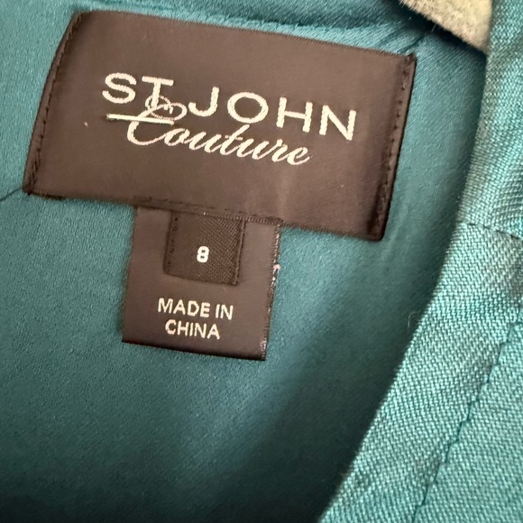 St John Couture Women's Teal Jacket size 8 - Picture 2 of 10